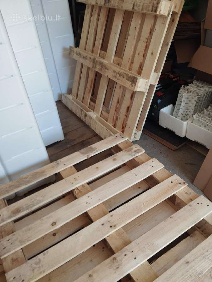 Didelės medinės paletės 1,20x1,15m - nuotraukos Nr. 3