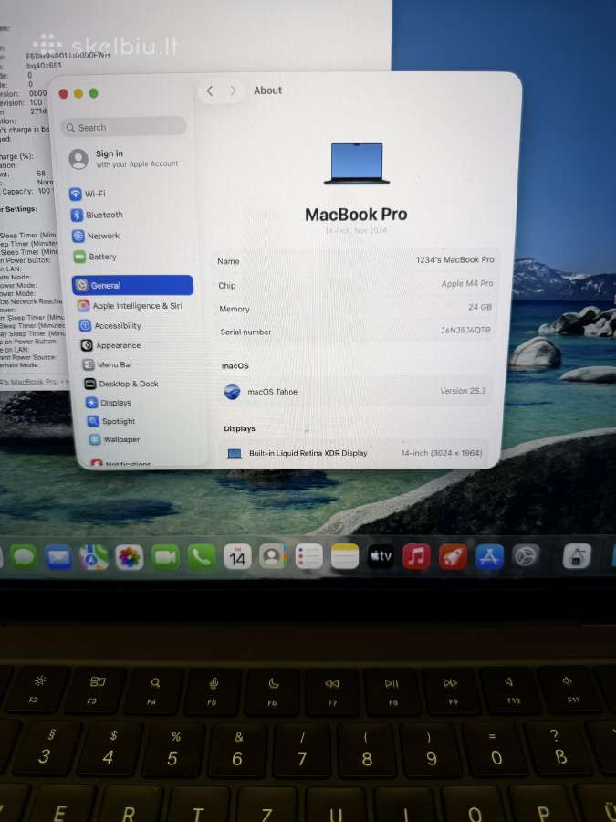 MacBook Pro 14 M4 Pro - nuotraukos Nr. 3