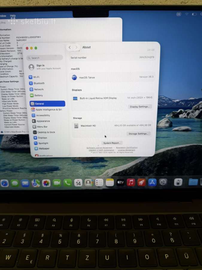 MacBook Pro 14 M4 Pro - nuotraukos Nr. 4