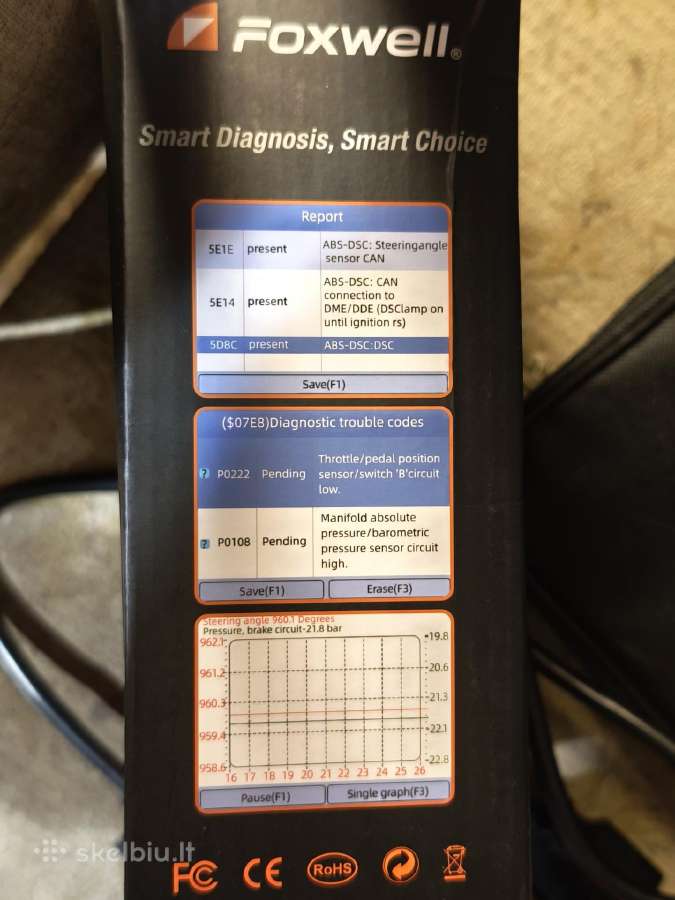 Diagnostika abs srs engine - nuotraukos Nr. 4
