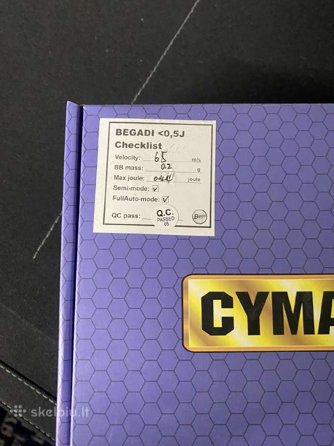 Airsoft pistoletas cyma begadi - nuotraukos Nr. 6