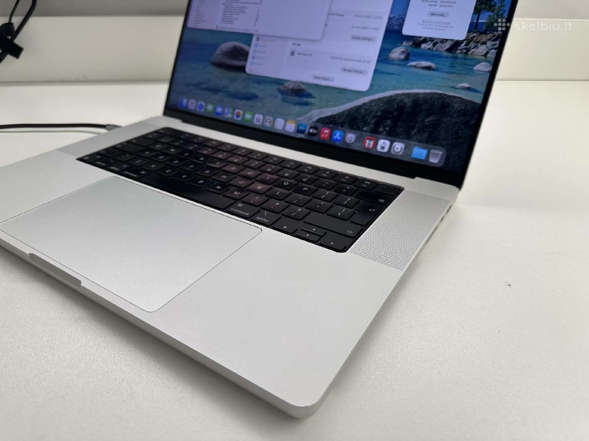 Apple MacBook Pro 16" M1 Pro / 16gb / 512gb Silver - nuotraukos Nr. 3