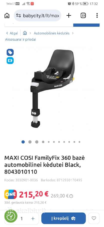 Maxi Cosi Familyfix 360 - nuotraukos Nr. 2