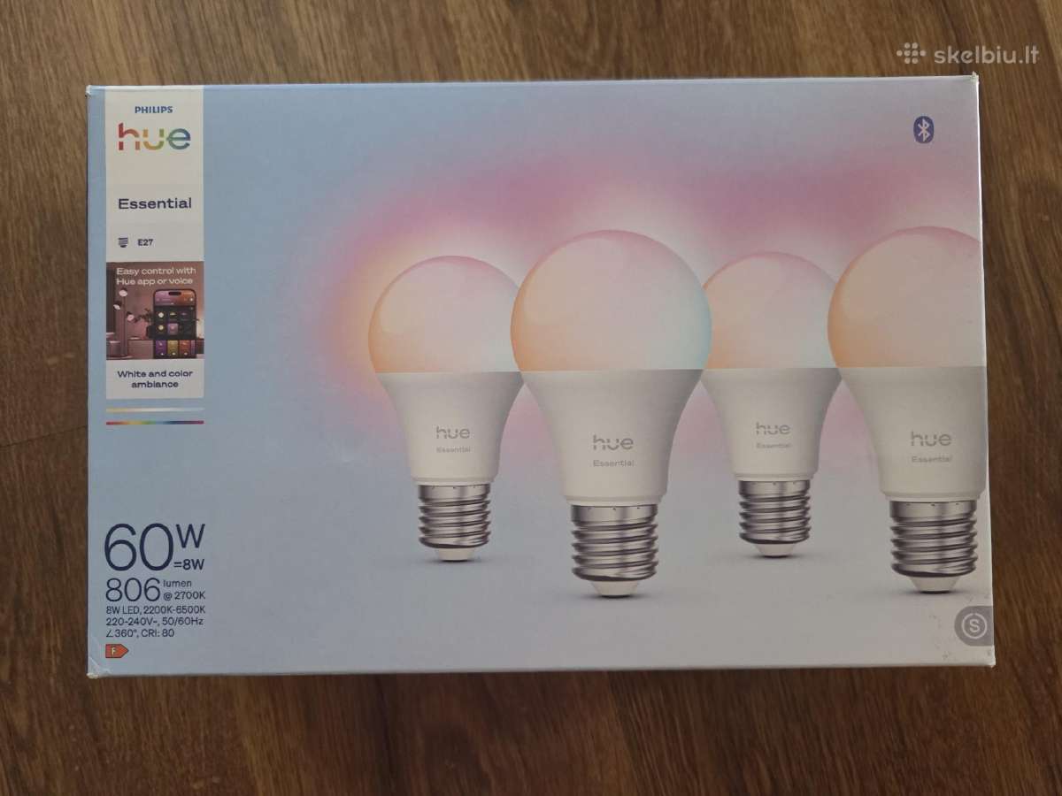 Philips Hue Essential E27 LED lempučių rinkinys - nuotraukos Nr. 3