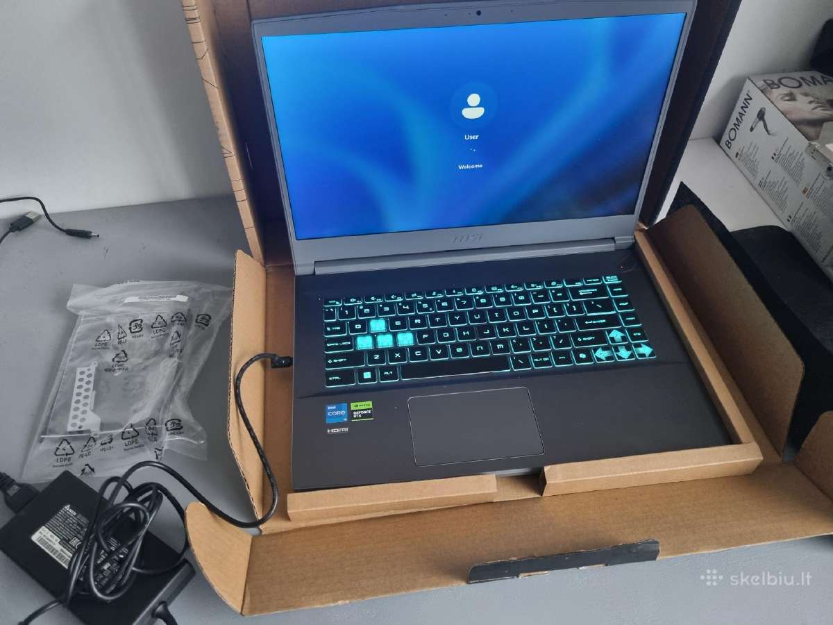 Naujas nešiojamas kompiuteris Msi Thin 15 B12uc - nuotraukos Nr. 2