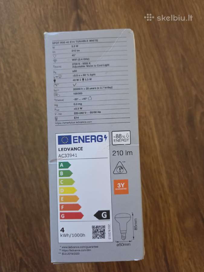 Ledvance Smart+ Spot R50 E14 (Tunable White) - nuotraukos Nr. 4
