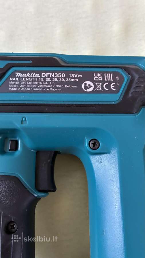Makita viniakale Dfn350 - nuotraukos Nr. 5