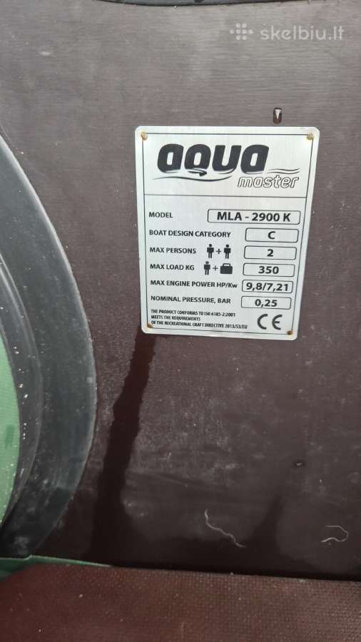 Pripučiama motorinė valtis Aqua Master 2900 K - nuotraukos Nr. 8