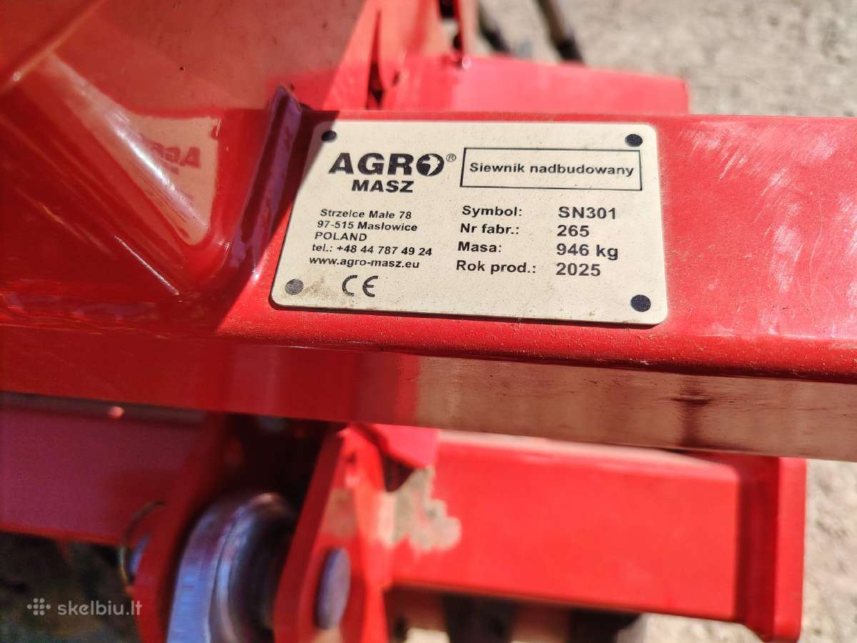 Sėjamoji Agromasz Sn301 - nuotraukos Nr. 12