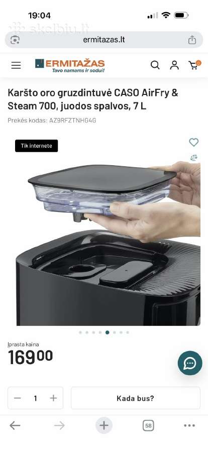 Didelis naujas airfryer karšto oro gruzdintuvė - nuotraukos Nr. 2