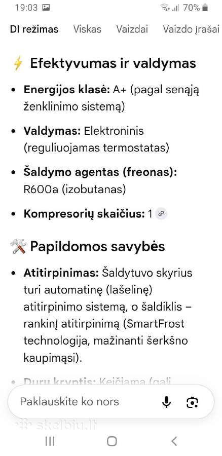 Liebherr saldytuvas - nuotraukos Nr. 4