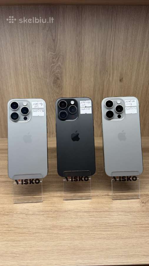 Apple iPhone 15 pro 256gb ir 128gb - nuotraukos Nr. 2