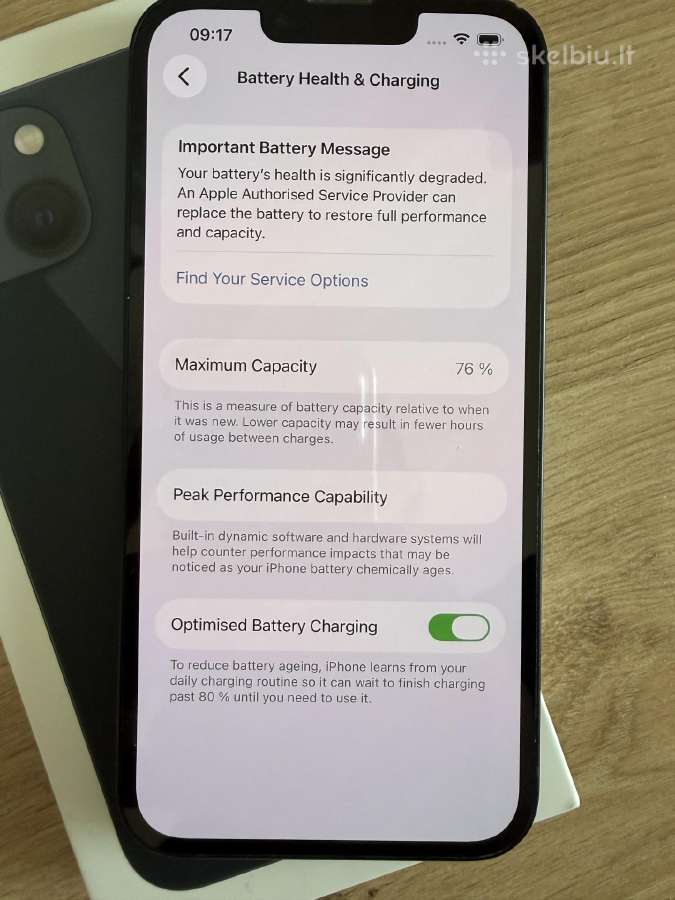 „iPhone 13“ Midnight 128gb - nuotraukos Nr. 4