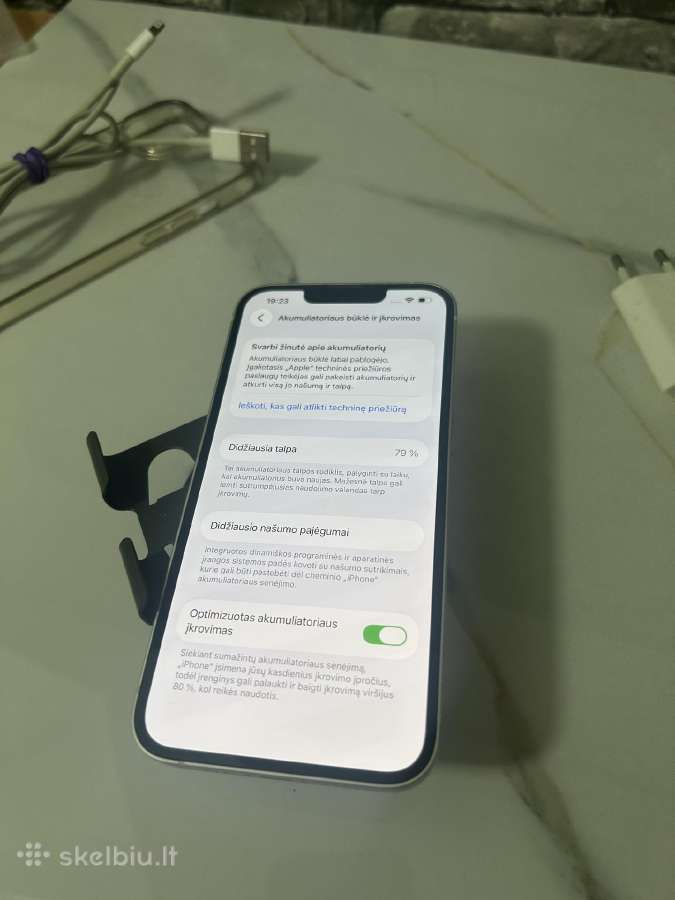 iPhone 14 128gb 79% White - nuotraukos Nr. 11
