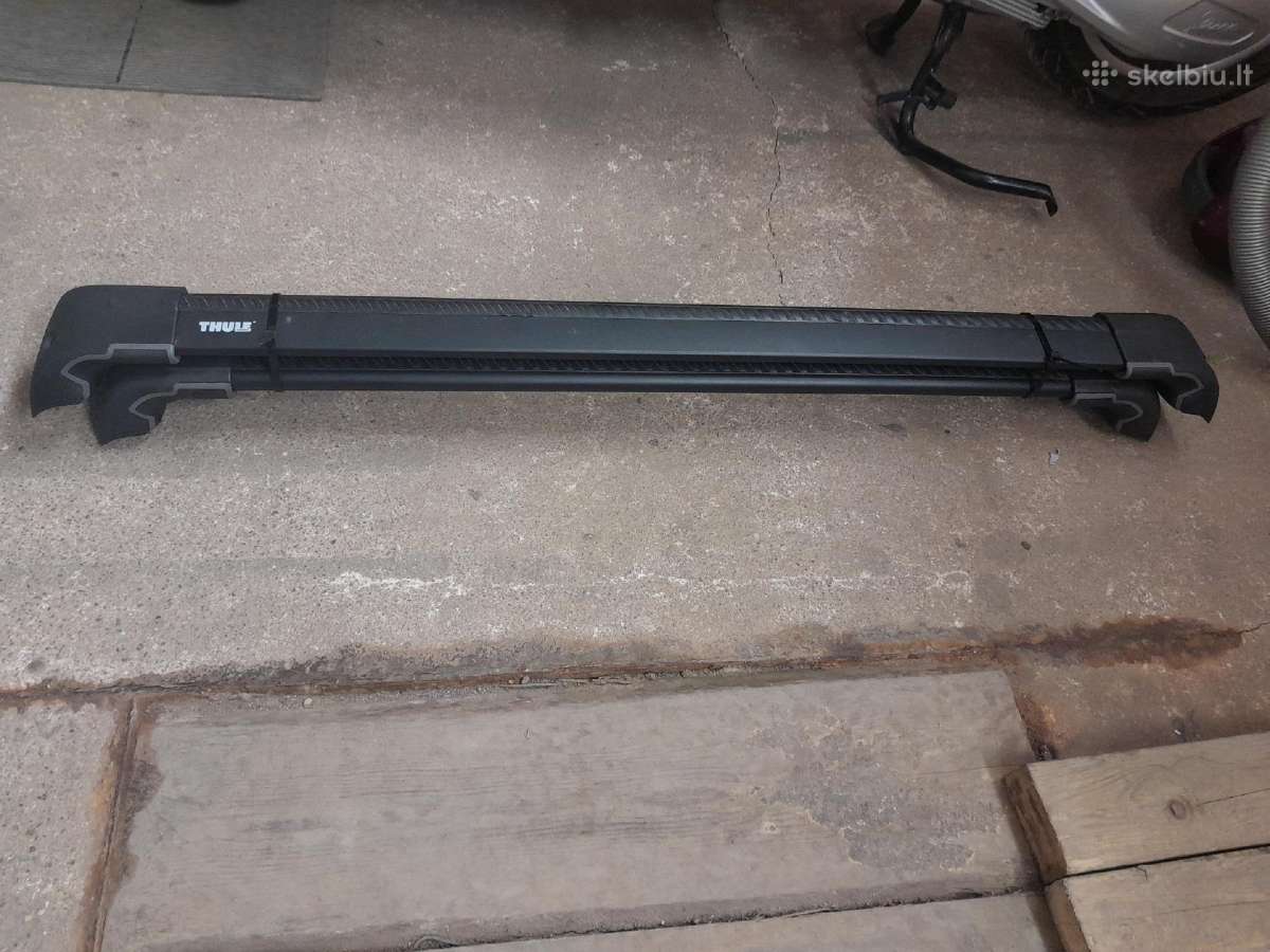 Audi Q7 stogo skersiniai Thule Wingbar Edge black - nuotraukos Nr. 4
