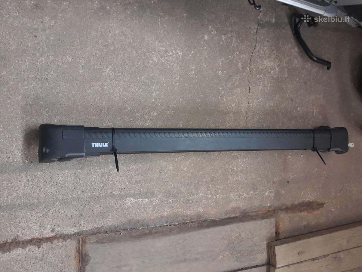 Audi Q7 stogo skersiniai Thule Wingbar Edge black - nuotraukos Nr. 3