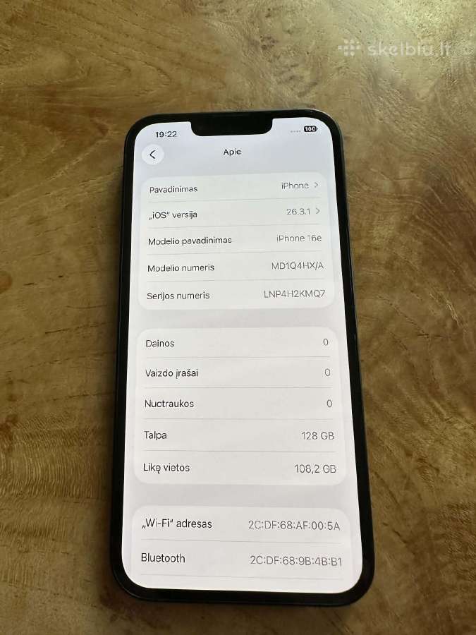 iPhone 16e 128gb - nuotraukos Nr. 11
