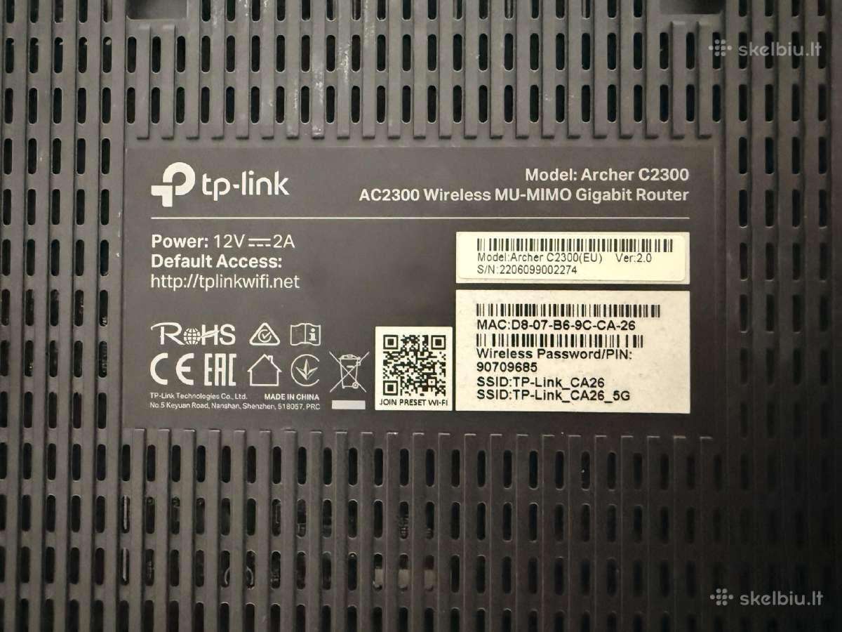 Tp-link Archer C2300 - nuotraukos Nr. 2
