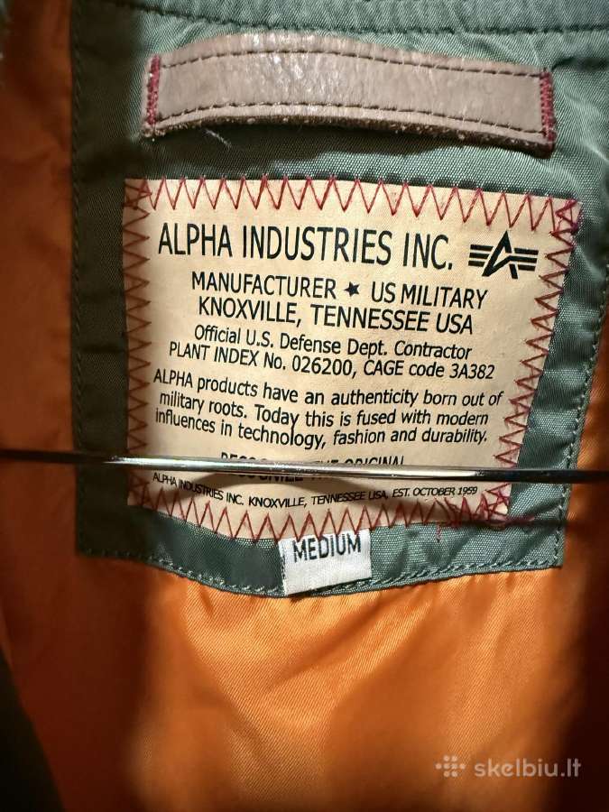 Alpha Industries Ma -1 bomber striukė - nuotraukos Nr. 5