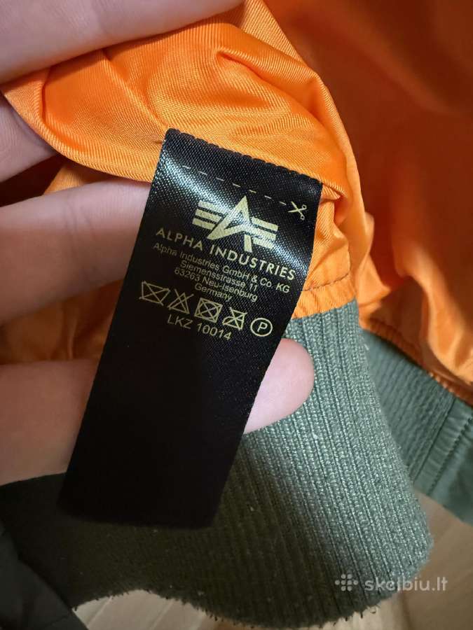 Alpha Industries Ma -1 bomber striukė - nuotraukos Nr. 6
