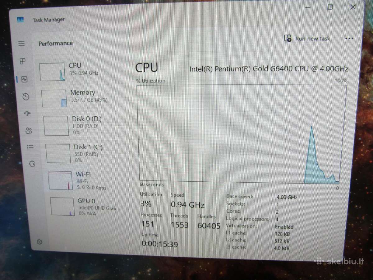 Dell inspiron 3881 - nuotraukos Nr. 2