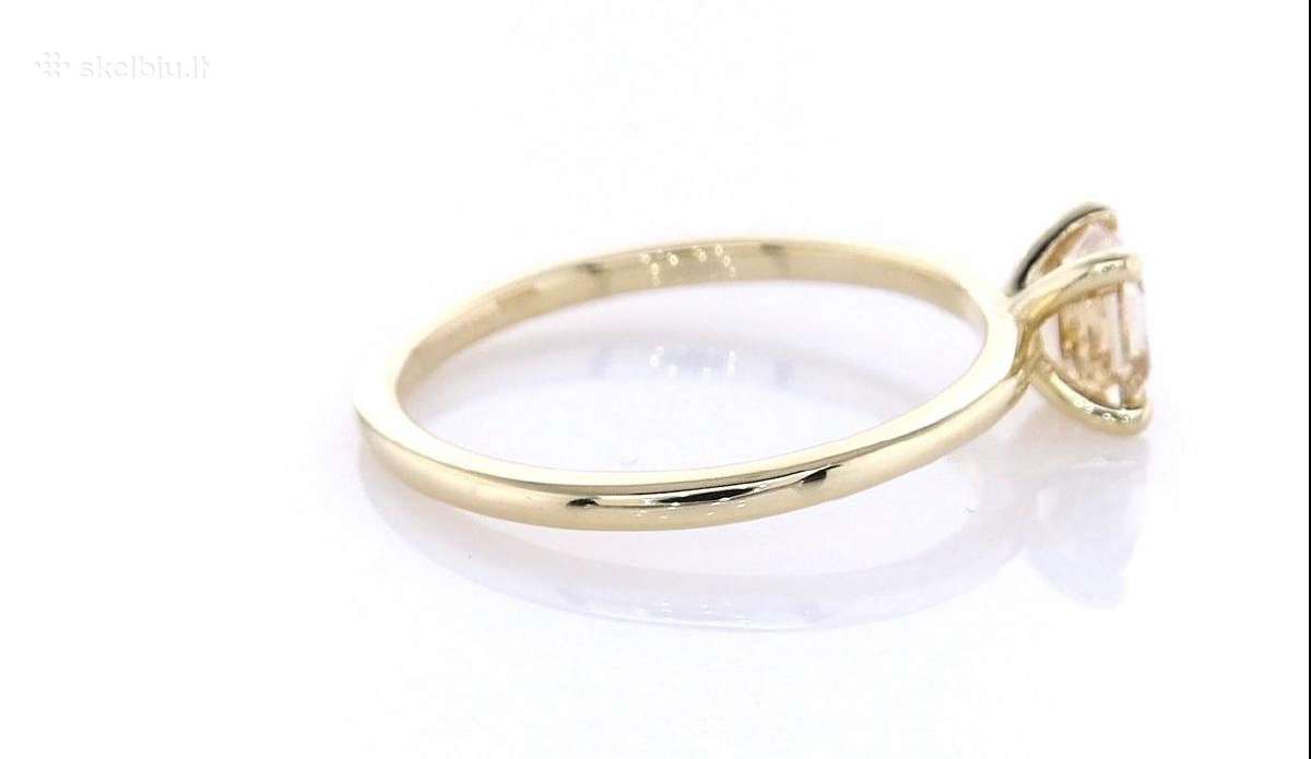 0,90 ct Vvs2 šampaninės spalvos deimanto žiedas - nuotraukos Nr. 4