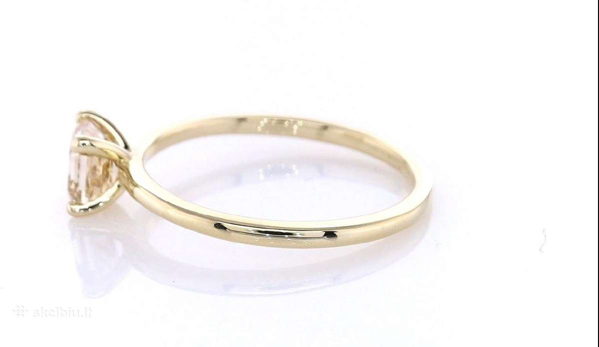 0,90 ct Vvs2 šampaninės spalvos deimanto žiedas - nuotraukos Nr. 6