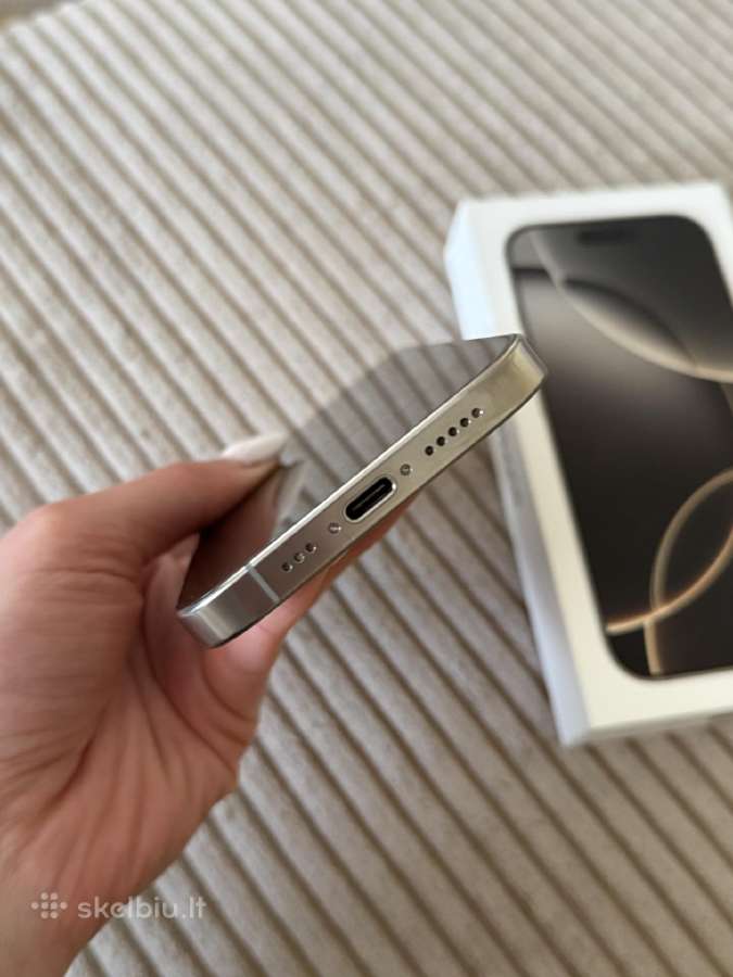 iPhone 16 pro 128gb 90% baterija - nuotraukos Nr. 5