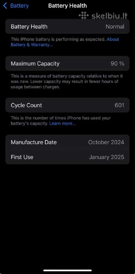 iPhone 16 pro 128gb 90% baterija - nuotraukos Nr. 9