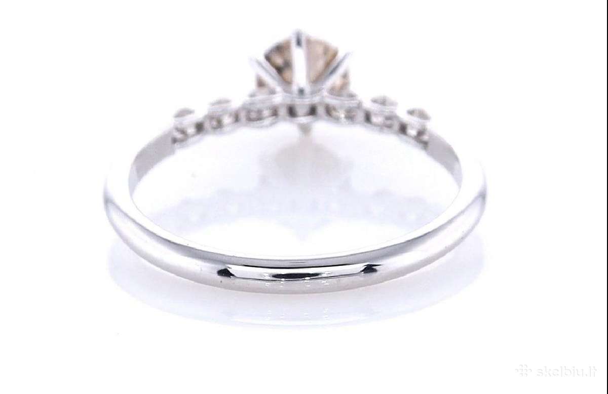 Natūralaus deimanto žiedas – 0,77 ct, 14k auksas - nuotraukos Nr. 4