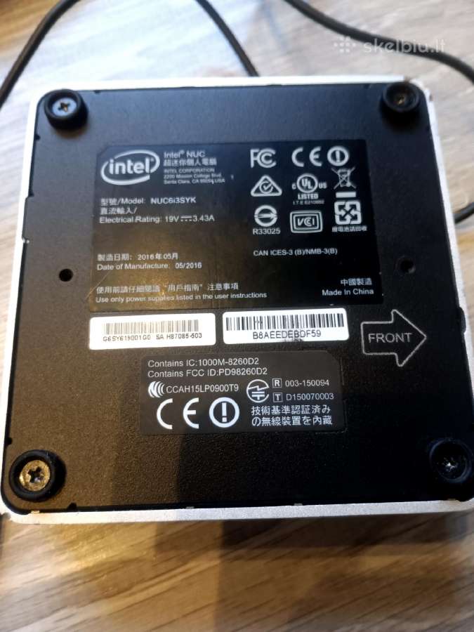 Intel @ Nuc6i3syh - nuotraukos Nr. 3