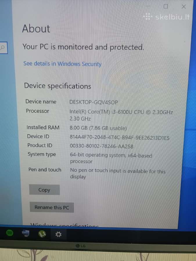 Intel @ Nuc6i3syh - nuotraukos Nr. 5