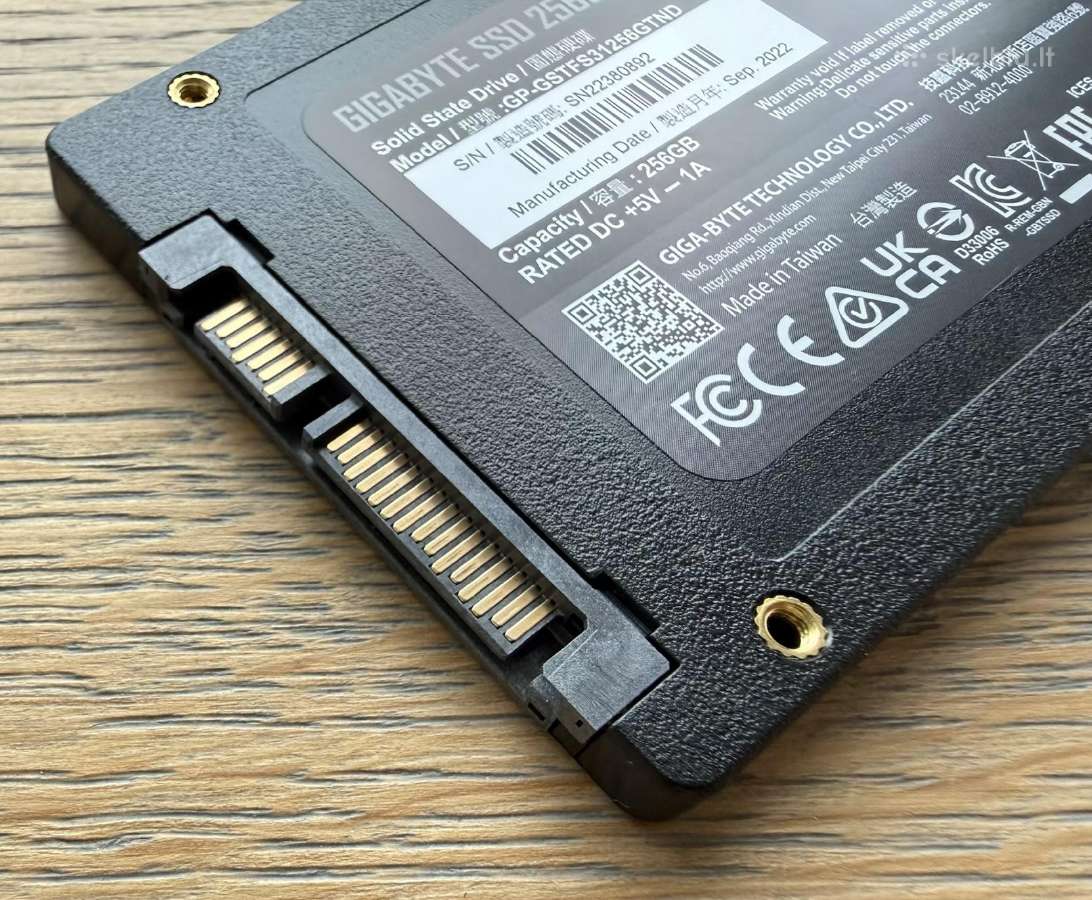 Gigabyte 256gb Sata III SSD - nuotraukos Nr. 3