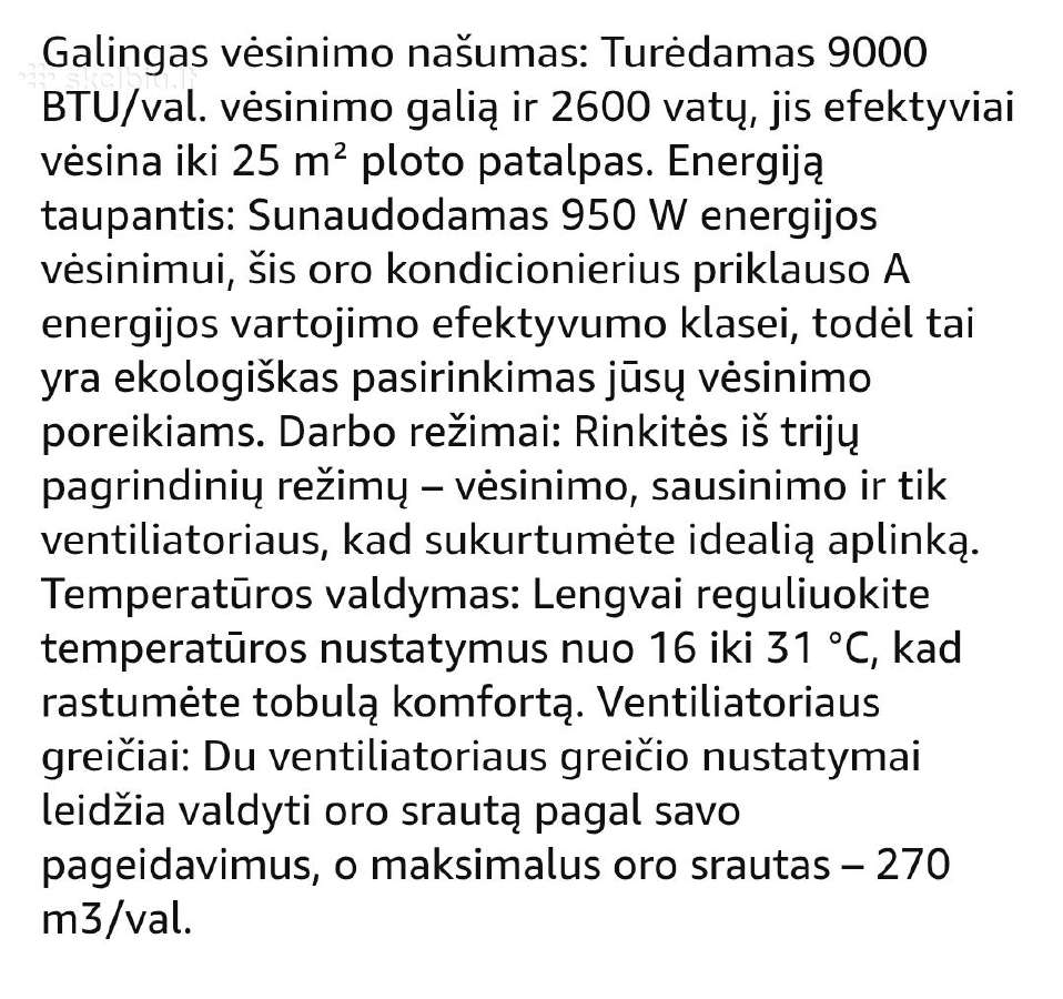 Mobilus oro kondicionierius - nuotraukos Nr. 3