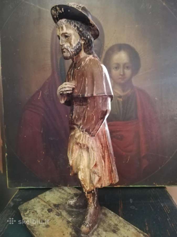 Religija.medinis Šv. Rokas. - nuotraukos Nr. 2