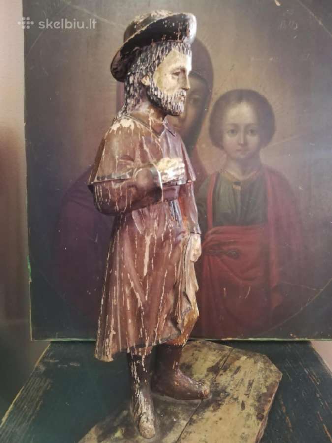 Religija.medinis Šv. Rokas. - nuotraukos Nr. 3