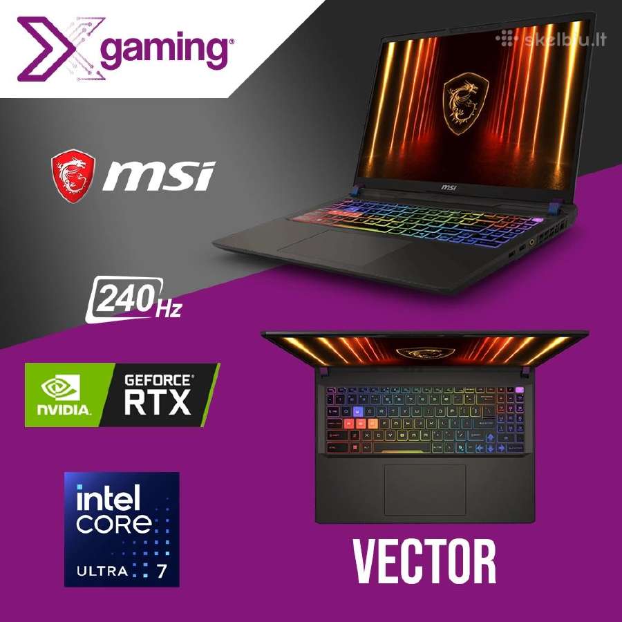 Msi Vector Ultra 9 Rtx 5080 - nuotraukos Nr. 2