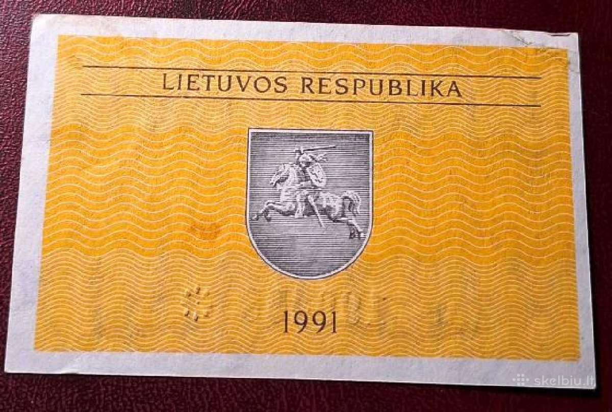 Lietuva 1991 0,10 talono - nuotraukos Nr. 2