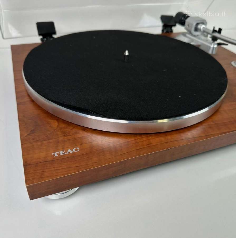 Teac Tn-350 – rudos/riešutmedžio spalvos patefonas - nuotraukos Nr. 4