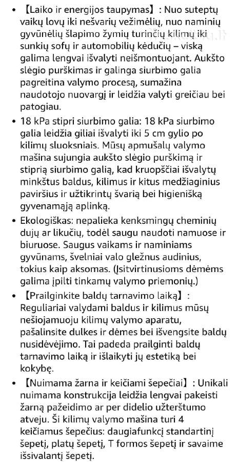 Plaunantis dulkių siurblys Tab R3 - nuotraukos Nr. 7