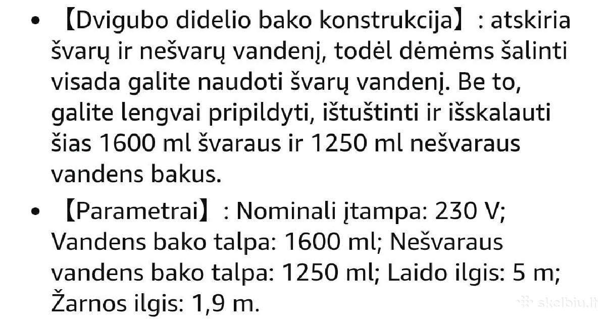 Plaunantis dulkių siurblys Tab R3 - nuotraukos Nr. 8