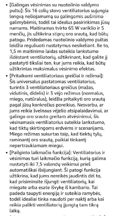 Pastatomas ventiliatorius Rovsun,65w - nuotraukos Nr. 5