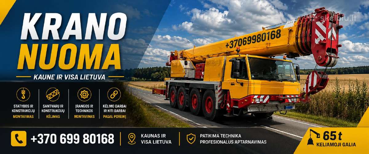 Krano nuoma, Krano nuoma Kaune - nuotraukos Nr. 2