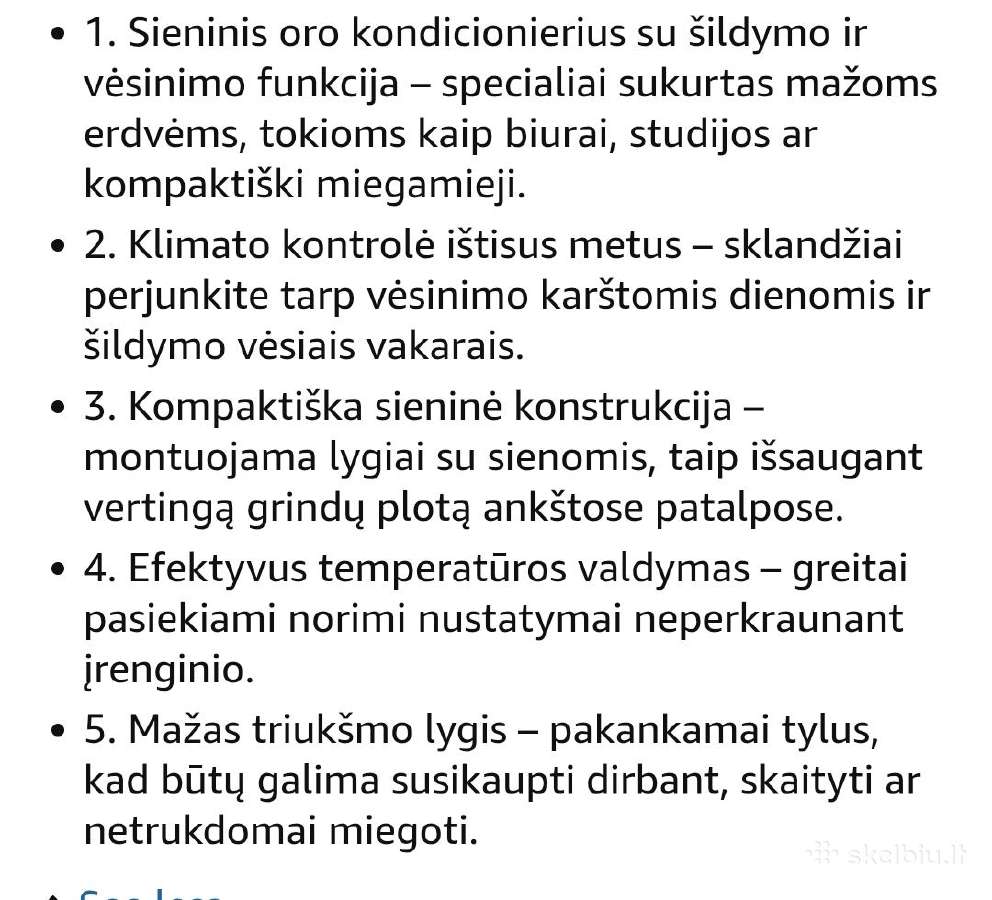 Sieninis oro šildytuvas vesintuvas,2000w - nuotraukos Nr. 2