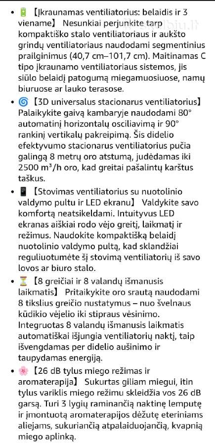 3-in-1,belaidis pakraunamas ventiliatorius - nuotraukos Nr. 6