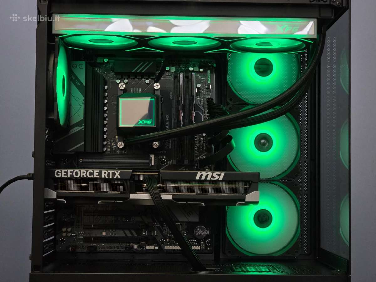 Rtx 5080 Kompiuteris su Ryzen 7 7800x3d, 32gb, 1tb - nuotraukos Nr. 2