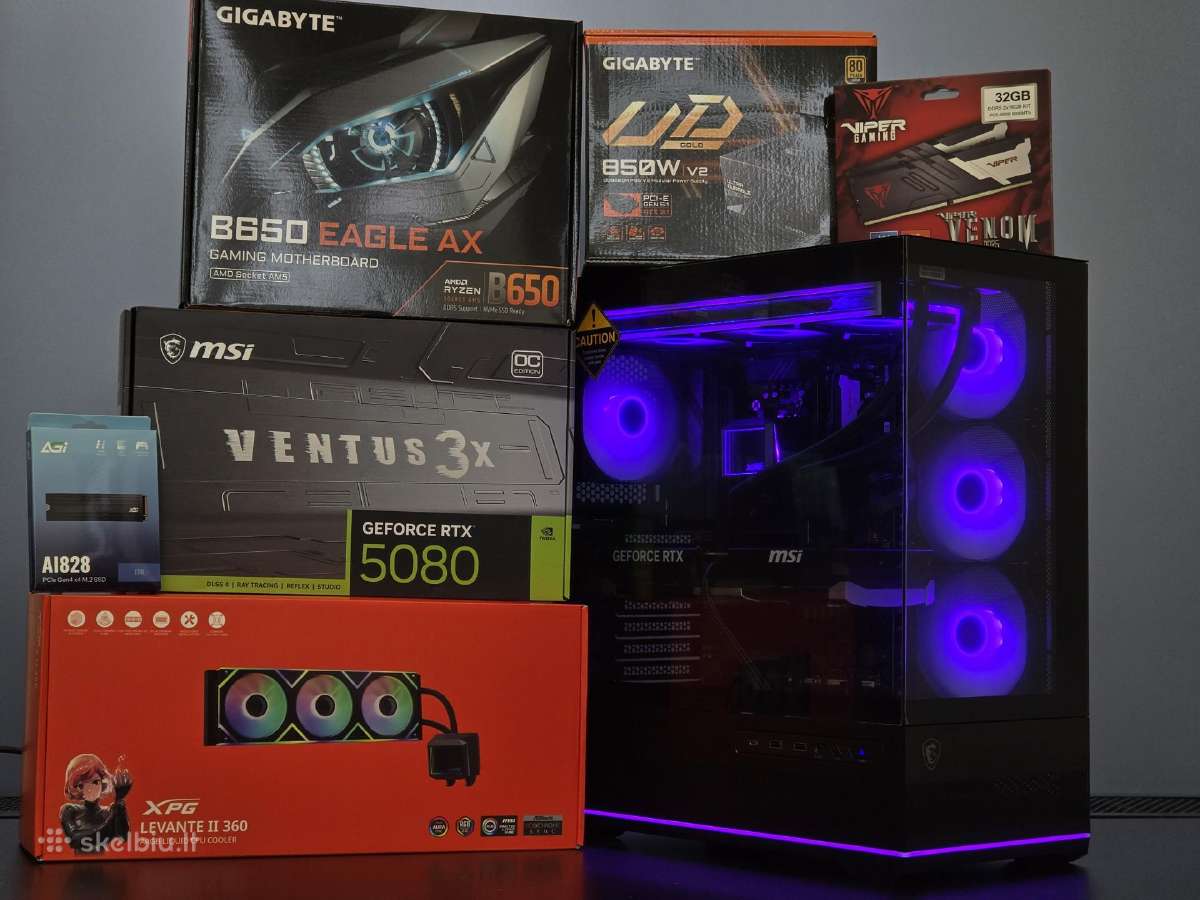 Rtx 5080 Kompiuteris su Ryzen 7 7800x3d, 32gb, 1tb - nuotraukos Nr. 9
