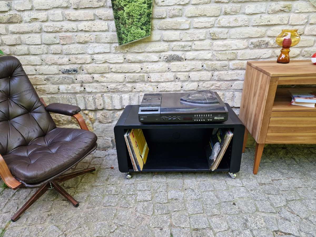 Vintažinė audio konsolė ant ratukų - nuotraukos Nr. 2