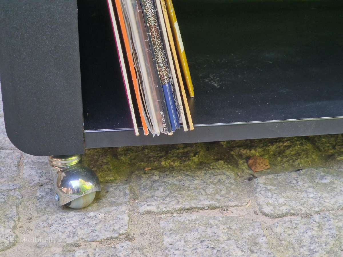 Vintažinė audio konsolė ant ratukų - nuotraukos Nr. 10