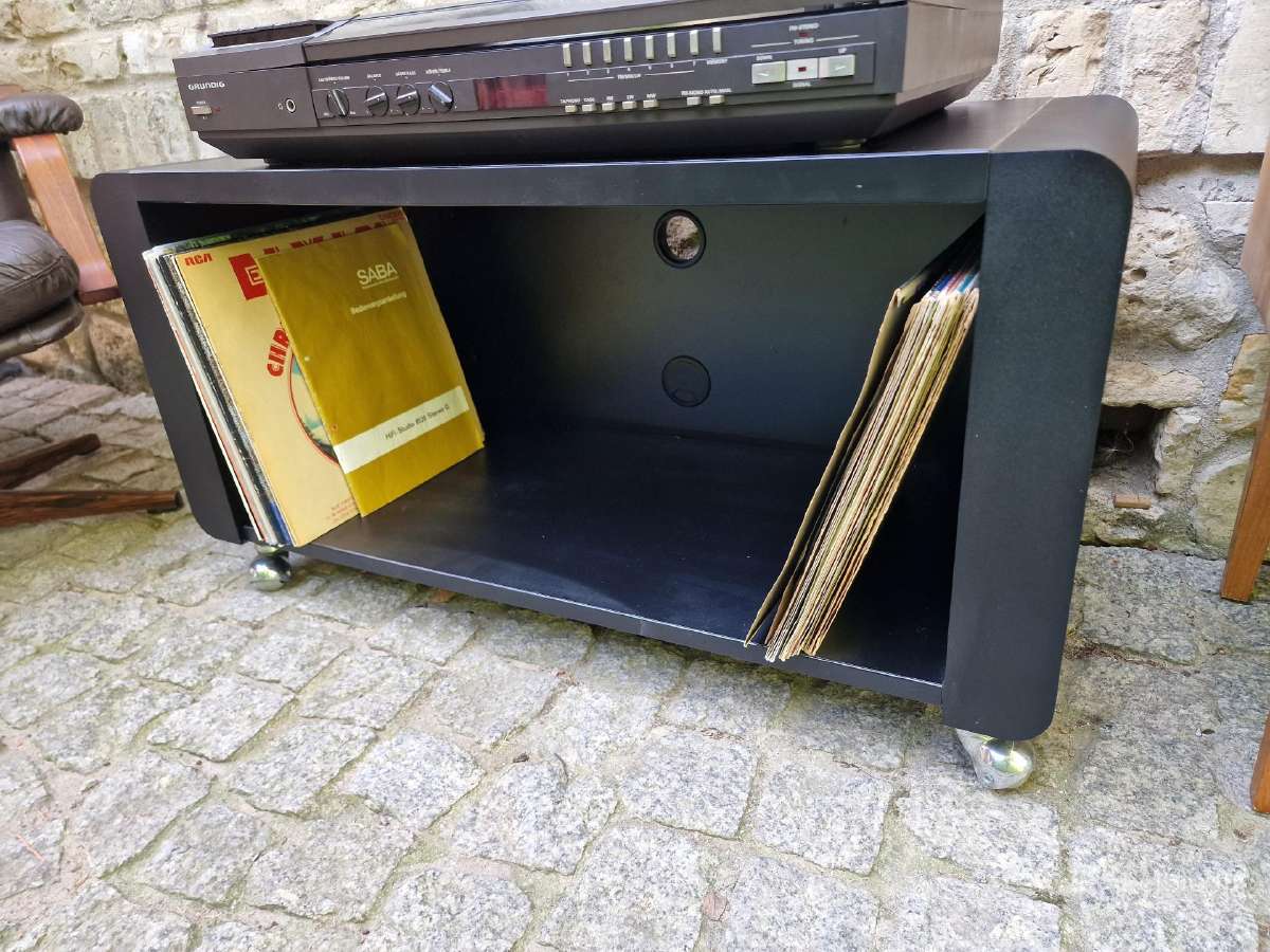 Vintažinė audio konsolė ant ratukų - nuotraukos Nr. 13
